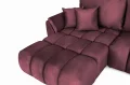 Ecksofa OTI mit Schlaffunktion und Bettkasten - Monolith 69