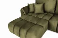 Ecksofa OTI U mit Schlaffunktion und Bettkasten - Monolith 38