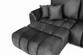 Ecksofa OTI U mit Schlaffunktion und Bettkasten - Monolith 95