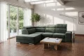 Ecksofa Royal I mit Schlaffunktion und verstellbaren Kopfstützen - Terra 48