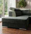 Ecksofa Royal I mit Schlaffunktion und verstellbaren Kopfstützen - Terra 48