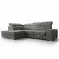 Ecksofa Royal I mit Schlaffunktion und verstellbaren Kopfstützen im strukturierten Gewebe - Aragon 93, Grau.jpg