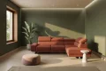 Milano I Modern Ecksofa mit verstellbaren Kopfstützen