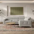 Ecksofa Toscania 250x180 cm mit Schlaffunktion und verstellbaren Kopfstützen auf hohen Beinen, Stoff Aragon 80 - Hellgrau.jpg
