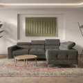 Ecksofa Toscania 250x180 cm mit Schlaffunktion und verstellbaren Kopfstützen auf hohen Beinen, Stoff Aragon 96 - Dunkelgrau.jpg
