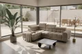 Aspen Mini Ecksofa mit Schlaffunktion und Bettkasten
