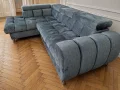 Ecksofa 260x170 cm Aspen Mini mit Schlaffunktion, verstellbare Kopfstützen und Bettkasten