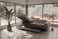 Ecksofa 260x170 cm Aspen Mini mit Schlaffunktion, verstellbare Kopfstützen und Bettkasten