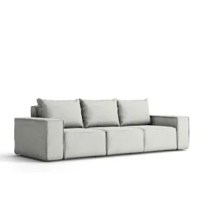 Gartenmöbel GARTEN 3-Sitzer Terrasse Sofa wasserdicht OUTDOOR, Hellgrau | Sofort verfügbar