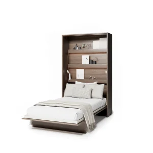 Wandklappbett 120x200 Vertikal Lenart BED CONCEPT Schrankbett - Dunin-Eiche BC-02