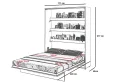 Wandklappbett Bed Concept 160x200 Vertikal Concept Lenart Bett Eiche Grau