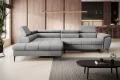 DENVER L Ecksofa mit Schlaffunktion & Bettkasten – Relaxfunktion, verstellbare Kopfstützen, 288 cm