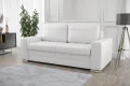 Ledersofa VERONA IV Leder Couch mit Schlaffunktion 205 cm - Weiß