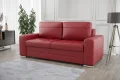 Ledersofa VERONA IV Leder Couch mit Schlaffunktion 205 cm - Rot