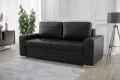 Ledersofa VERONA IV Leder Couch mit Schlaffunktion 205 cm - Schwarz