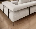 MAGNETIC XL Ecksofa mit Schlaffunktion & elektrischer Sitztiefenverstellung – modernes Design & Komfort, Stoff Anthology 01 - Creme
