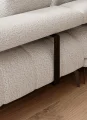 MAGNETIC XL Ecksofa mit Schlaffunktion & elektrischer Sitztiefenverstellung – modernes Design & Komfort, Stoff Anthology 01 - Creme