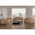 Möbelset MODEST Sofa 3-Sitzer, 2-Sitzer, Sessel, gesteppt - Beige
