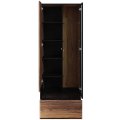 Vitrine BORGA 2 mit Tür Regale und Schublade Schrank Sideboard vorbildliche Ausstattung