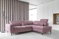 Ecksofa Rosa mit Schlaffunktion
