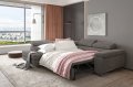 Die Schlaffunktion des Ecksofas Antonia, Arrangement