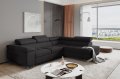Ecksofa mit Schlaffunktion, Bettkasten & verstellbaren Kopfstützen