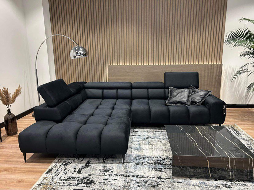 Solar 99 Ecksofa Plaza L mit Elektriche Sitzflasche Verstellbar