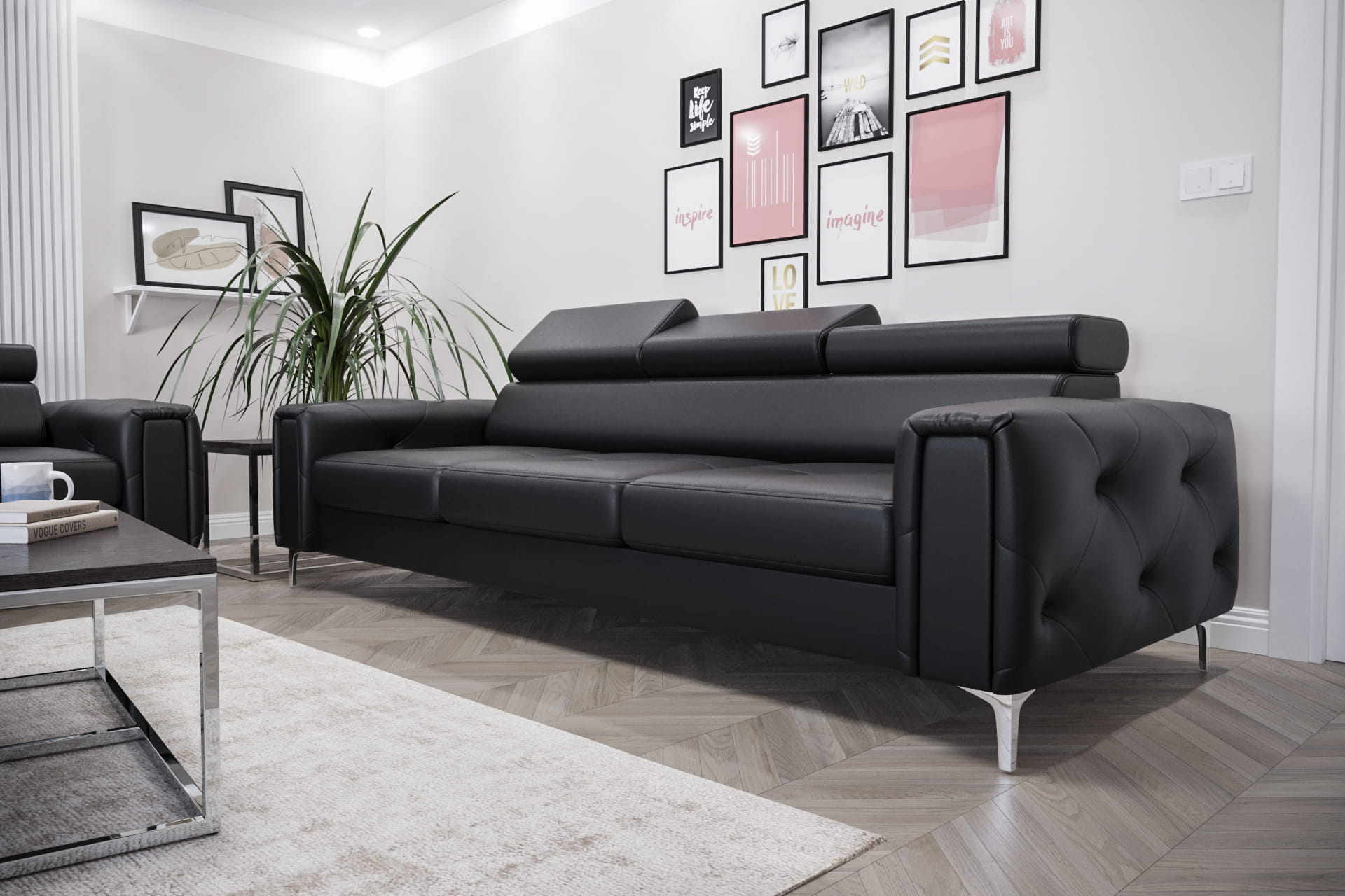 Orion III Ledersofa