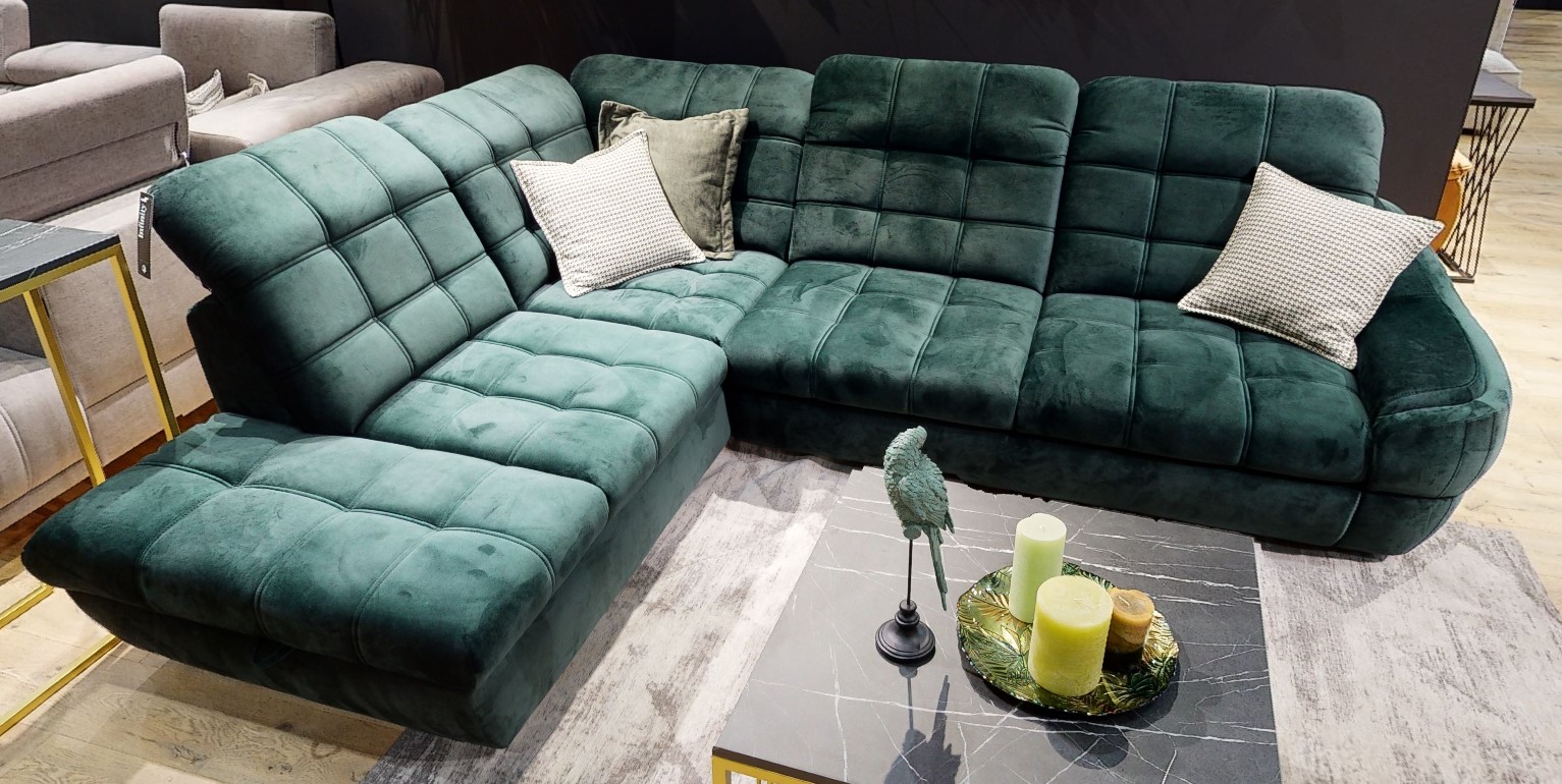 Ecksofa Grun Riviera 38