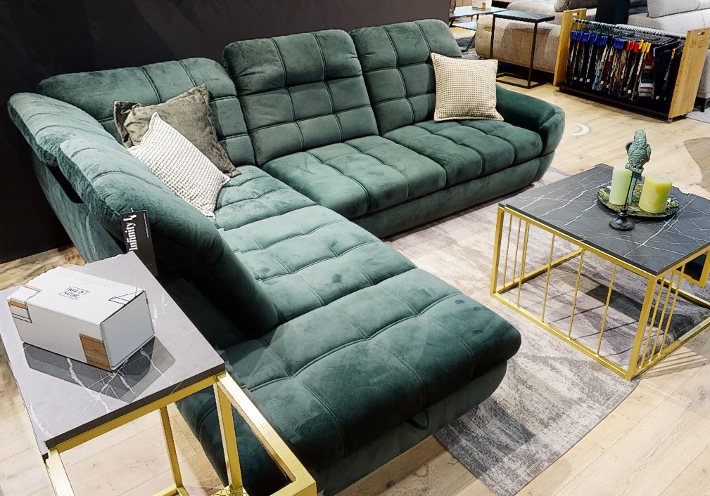 Ecksofa Riviera 38 Grun Samt