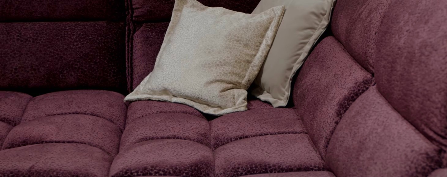 Ecksofa Burgund mit Schlaffunktion