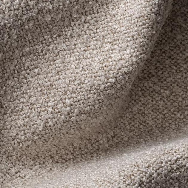 Creme Ecksofa Stoff Loop 3