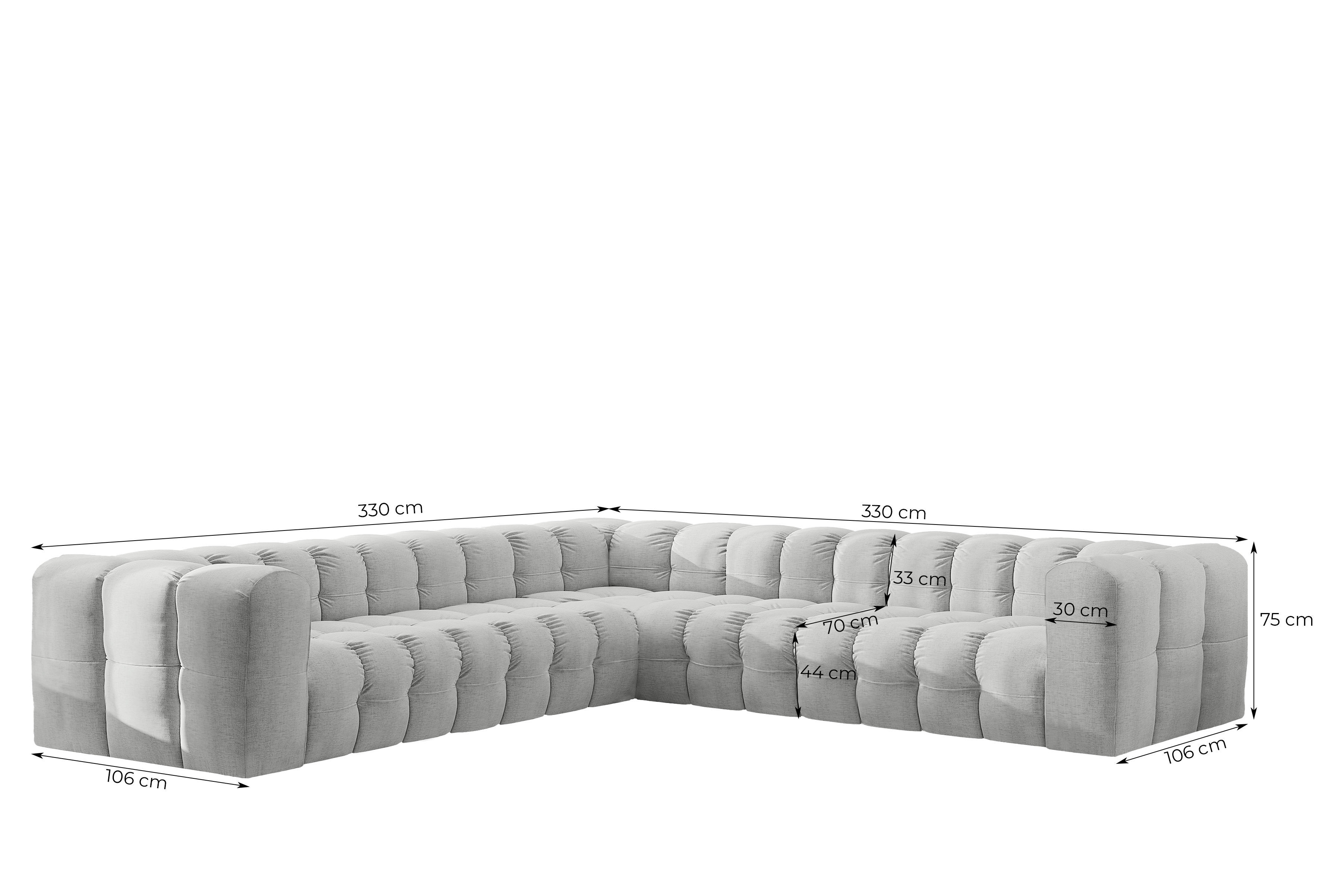 Baloo Corner 330x330 Maße