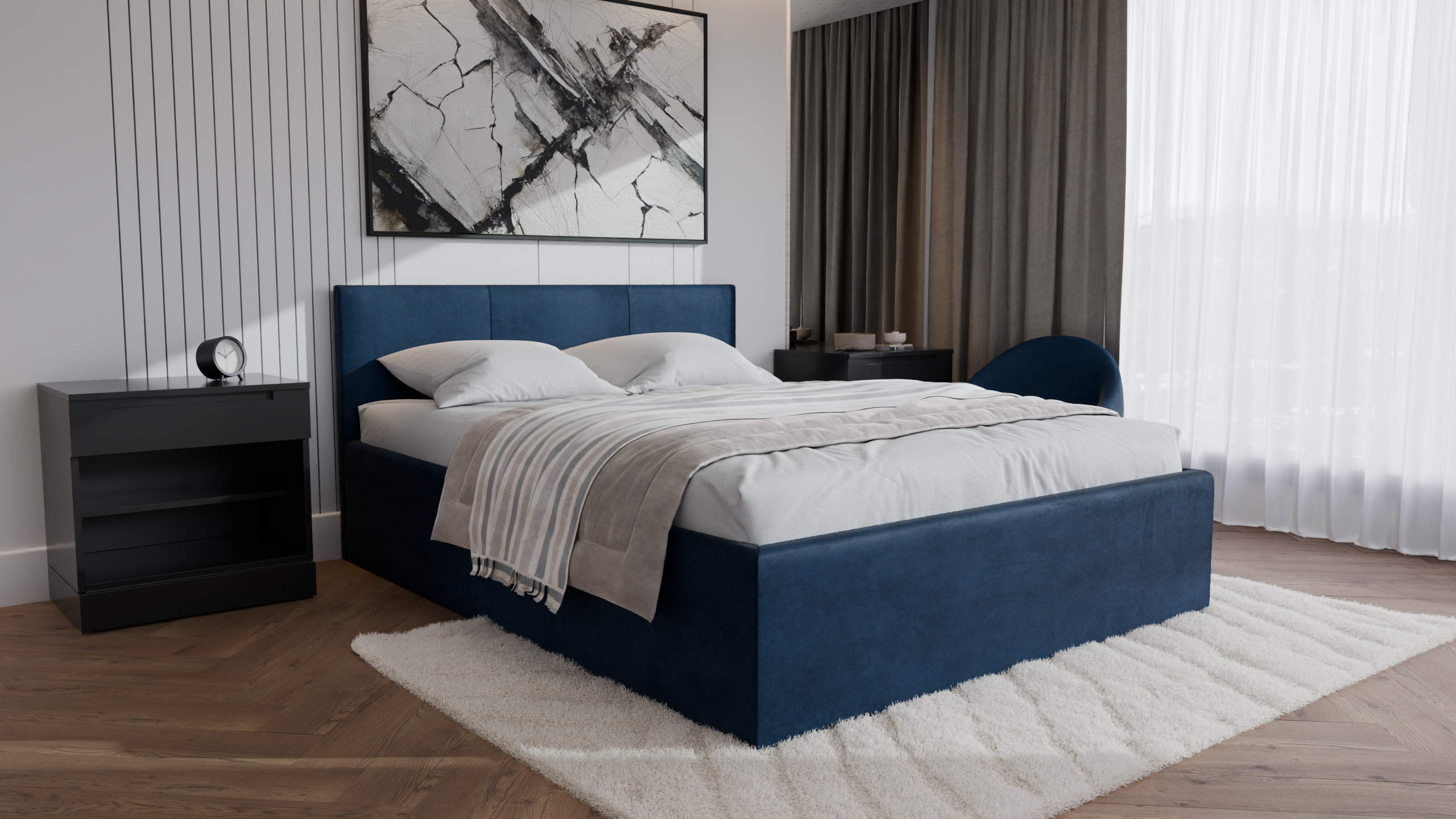 Dona Polsterbett 160x200 cm - Noble 77