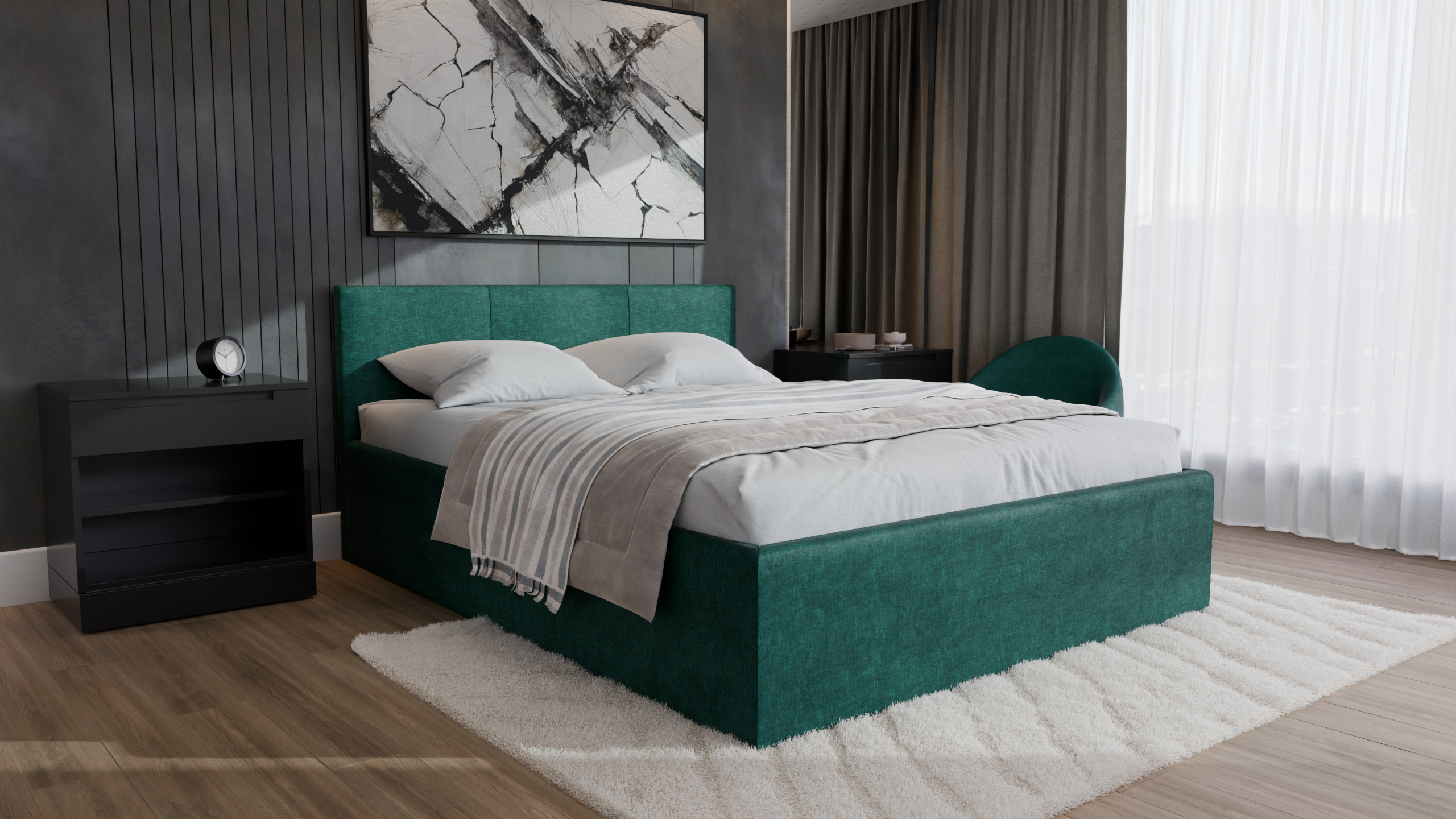 Dona Polsterbett 160x200 cm - Noble 37