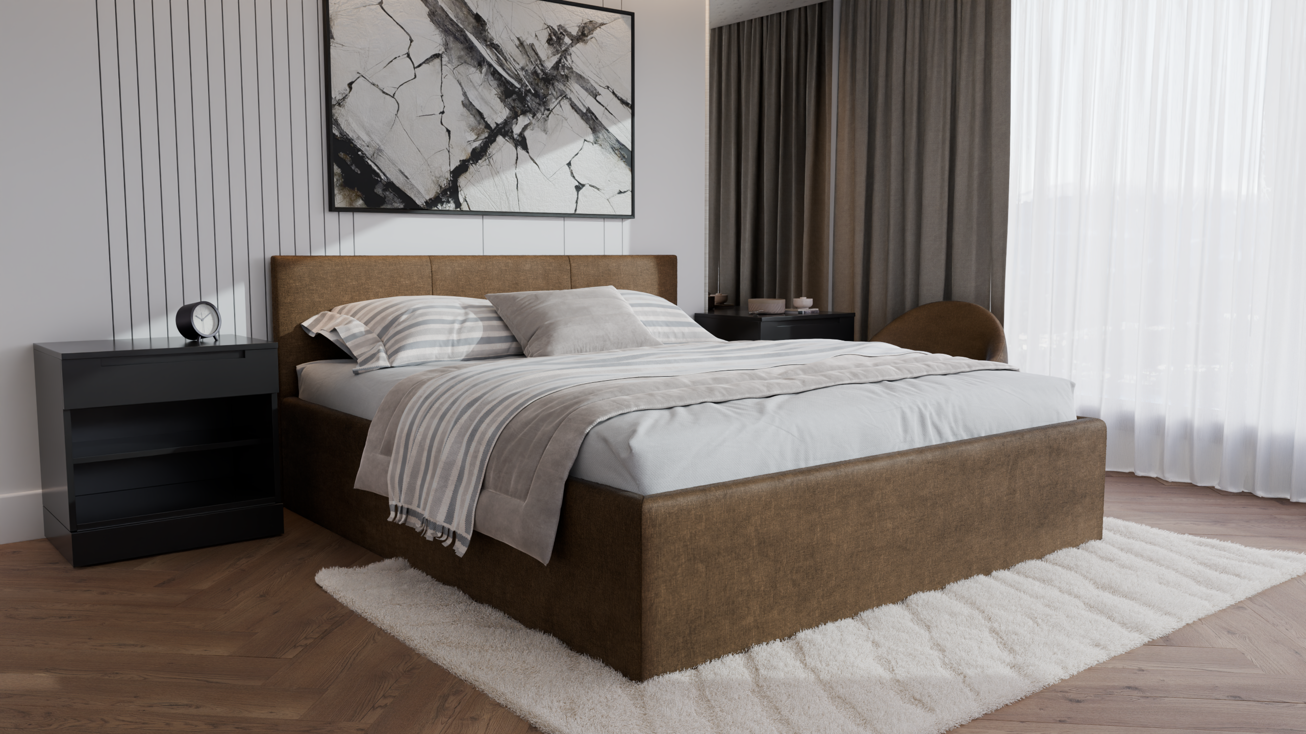 Dona Polsterbett 180x200 cm - Noble 09