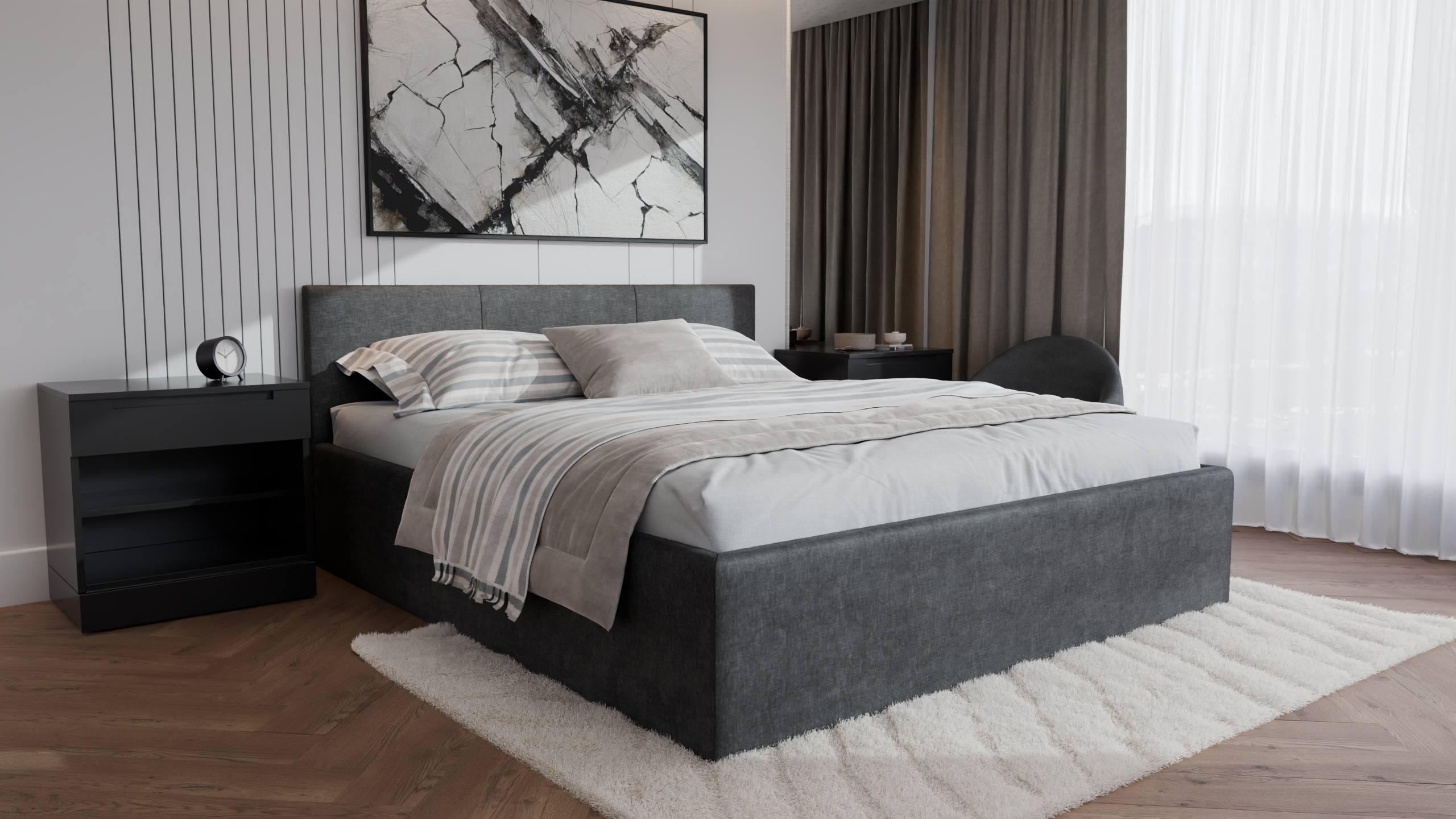 Dona Polsterbett 180x200 cm - Noble 85