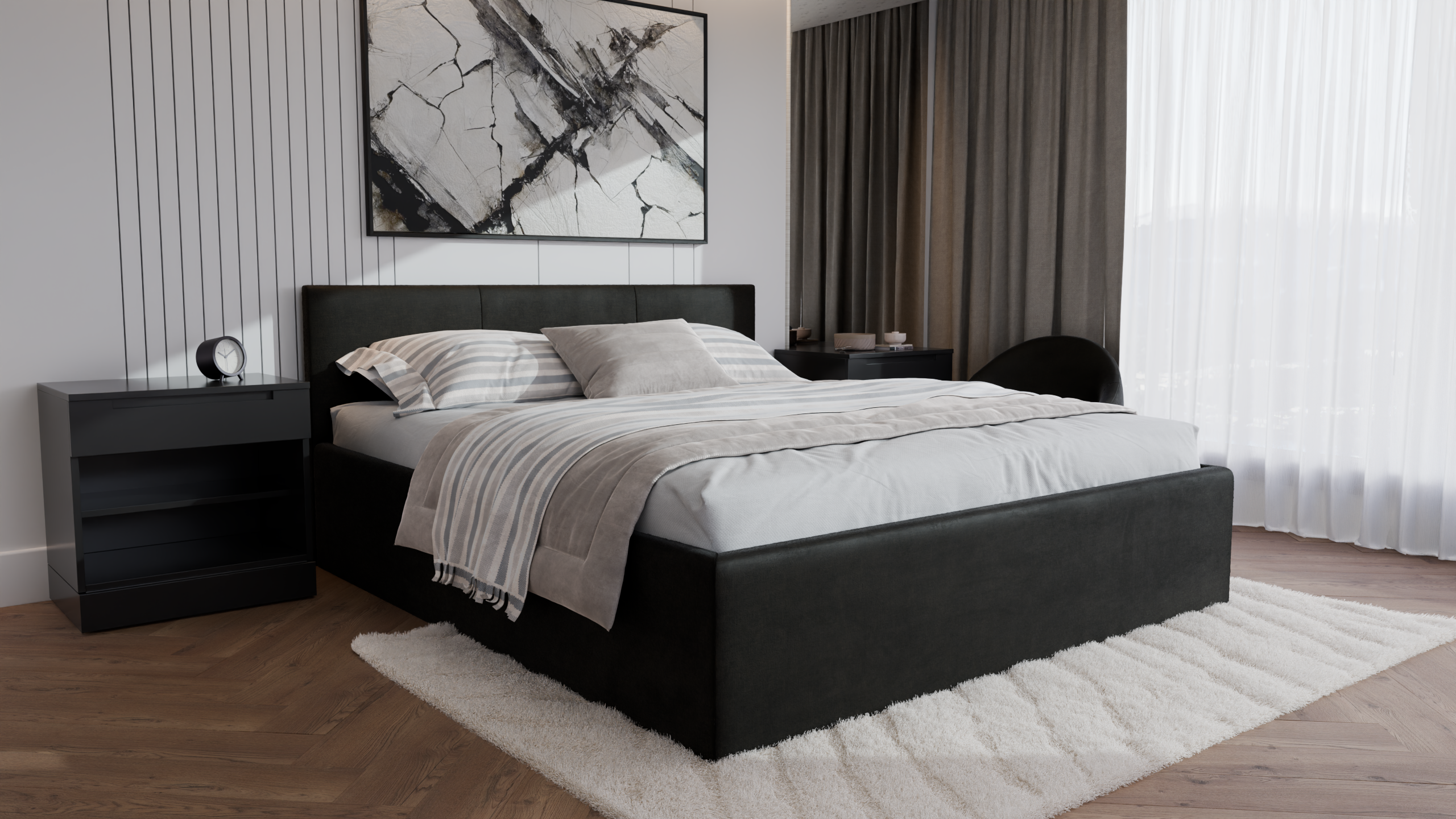 Dona Polsterbett 180x200 cm - Noble 95
