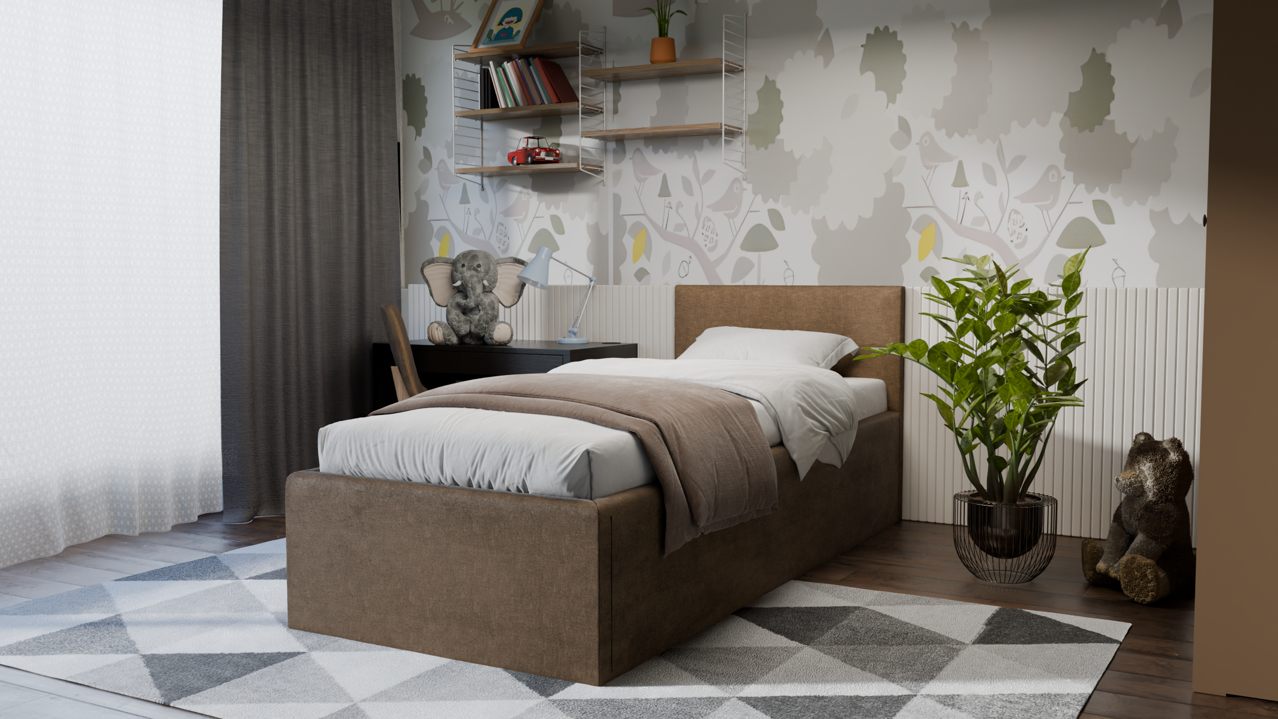 Dona Polsterbett 90x200 cm - Noble 09