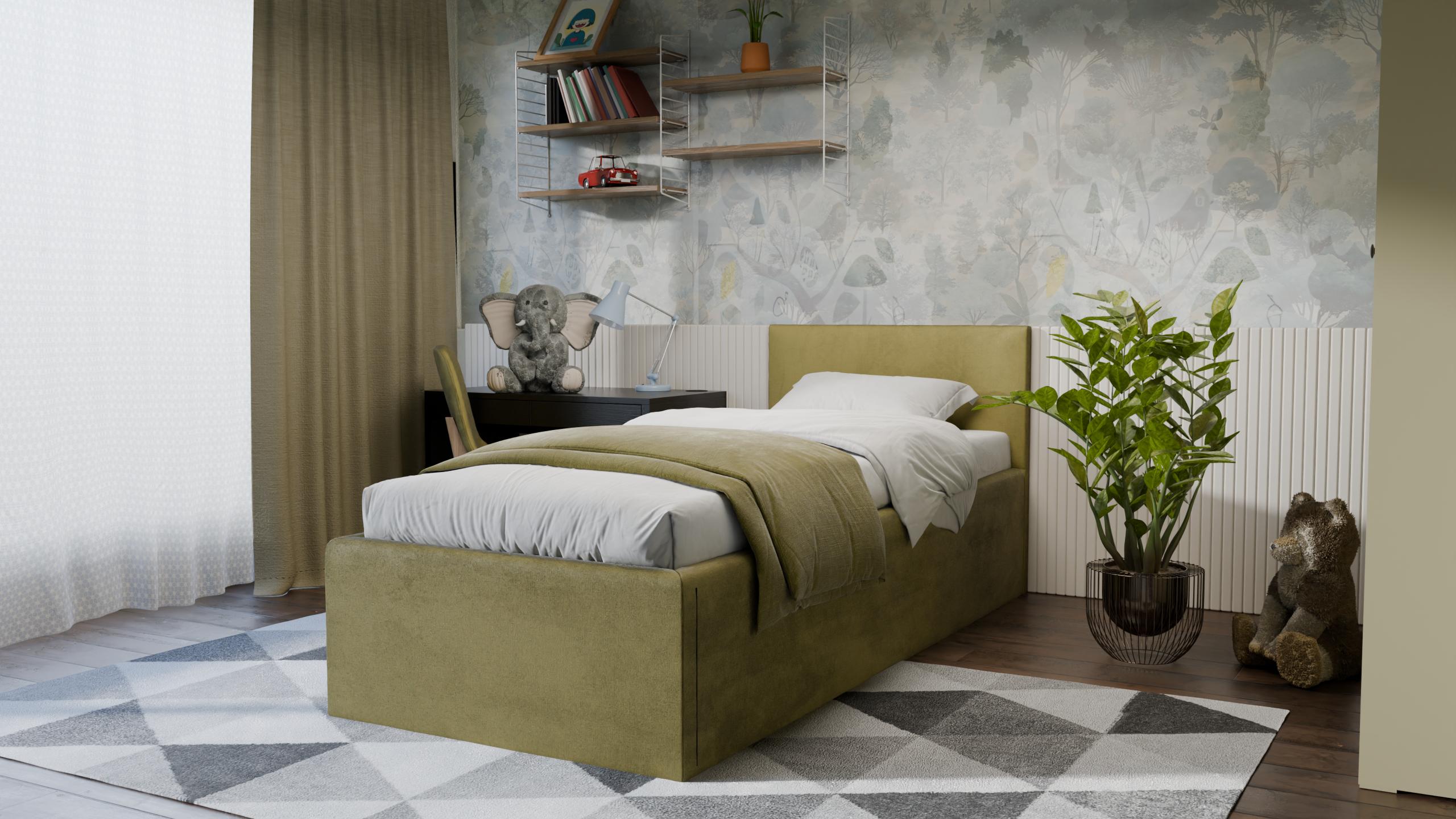 Dona Polsterbett 90x200 cm - Noble 38