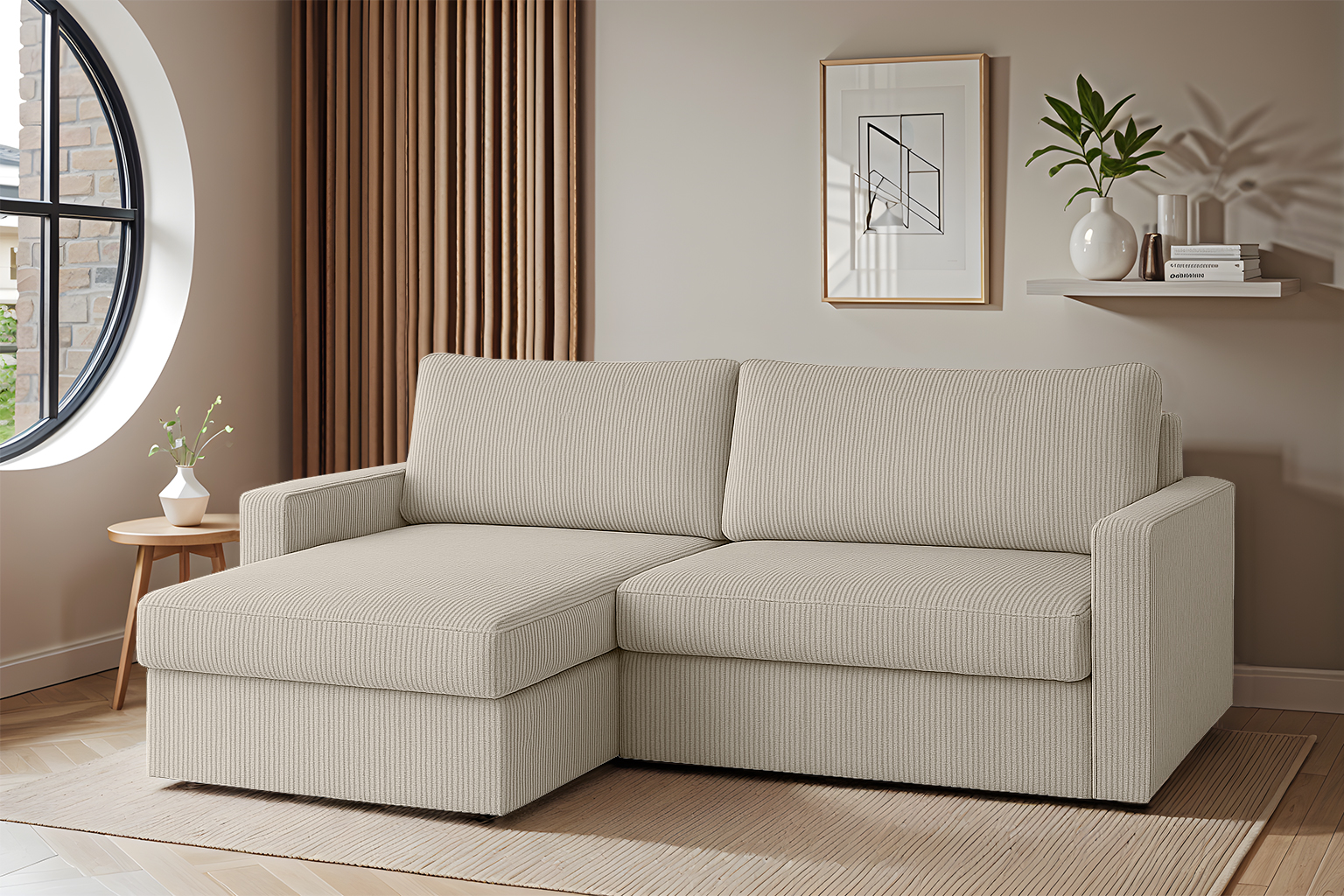Faro Ecksofa Creme Poso 100