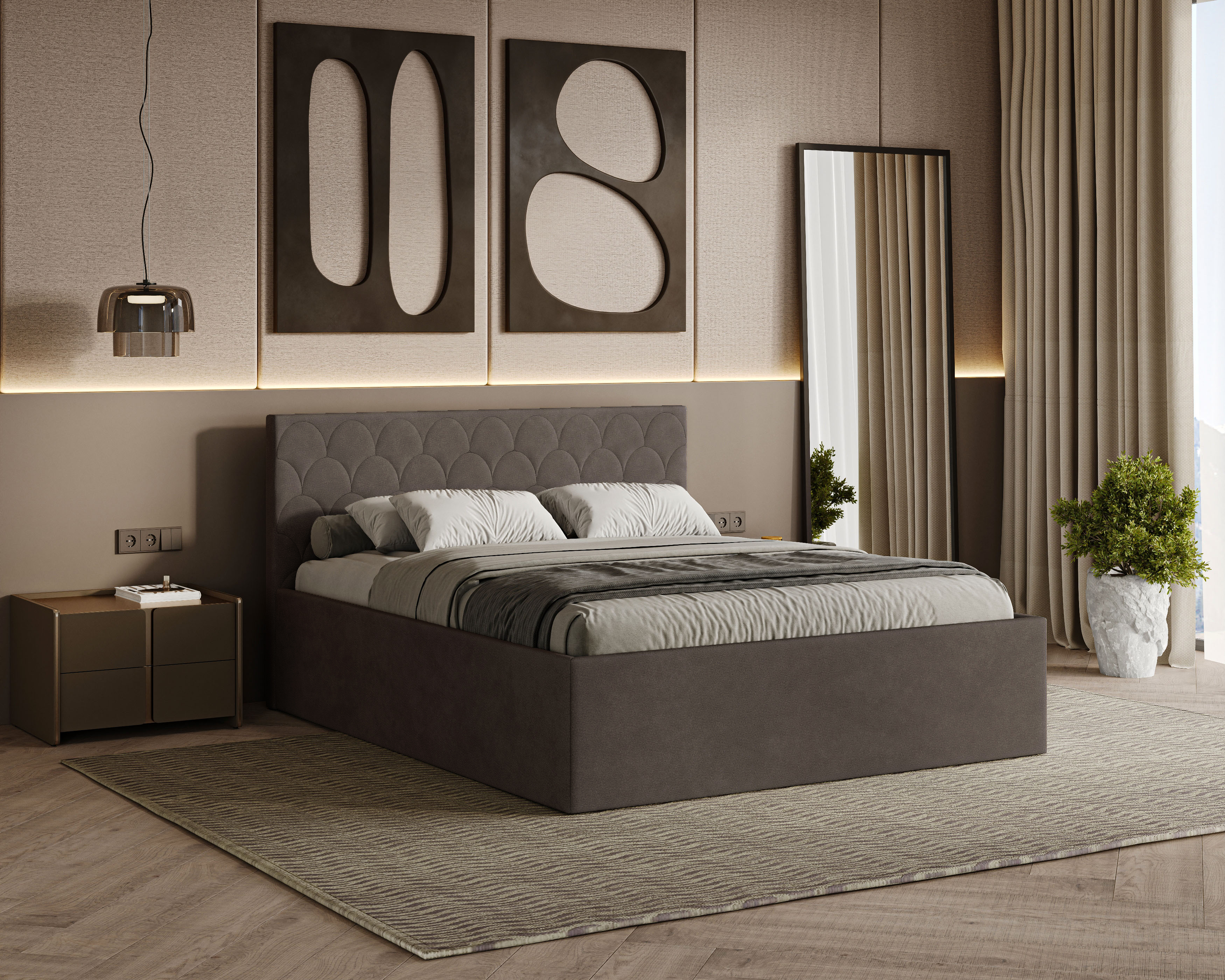 Radius Polsterbett 160x200 cm - Noble 15
