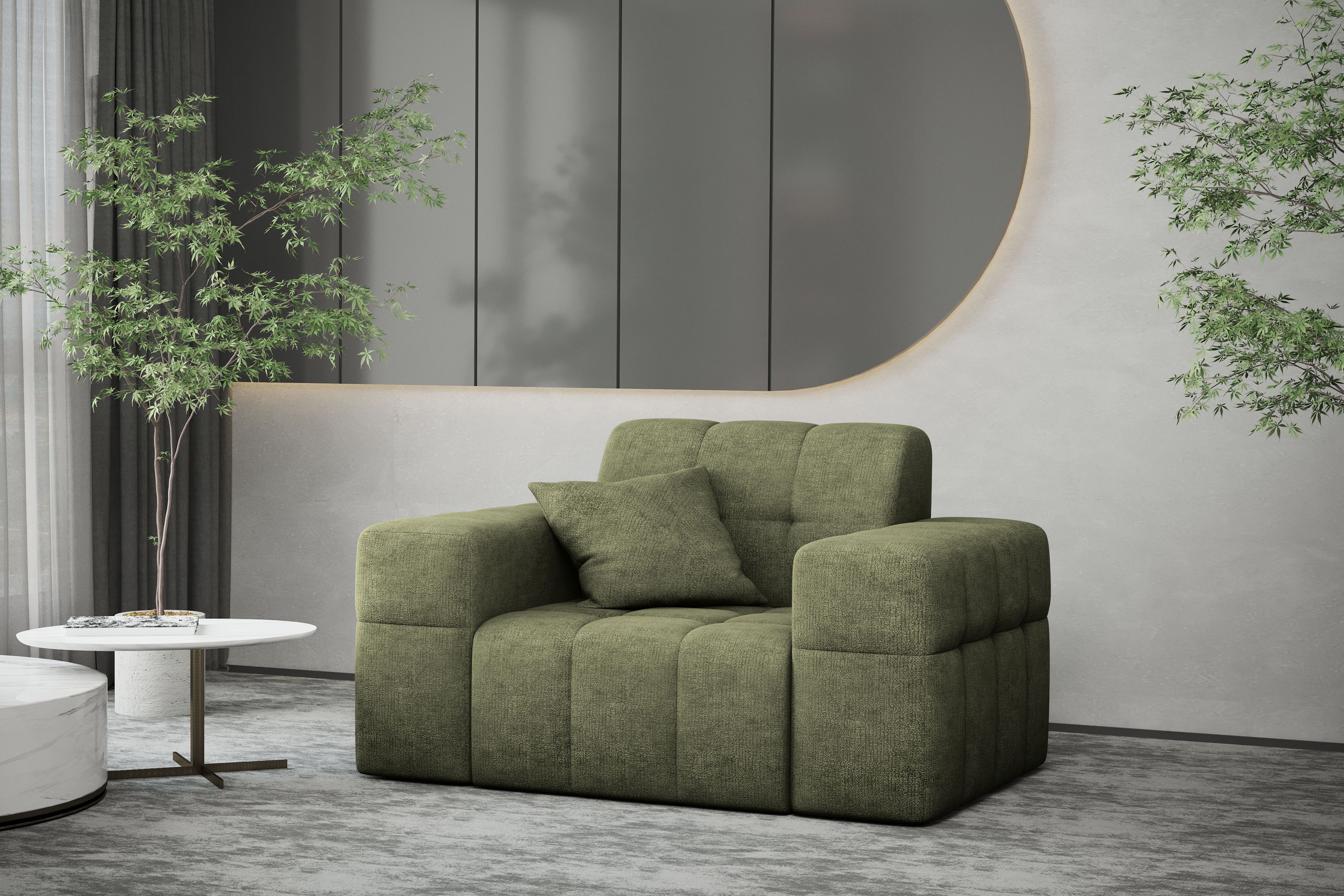 Sofa 1-Sitzer Balia oliv