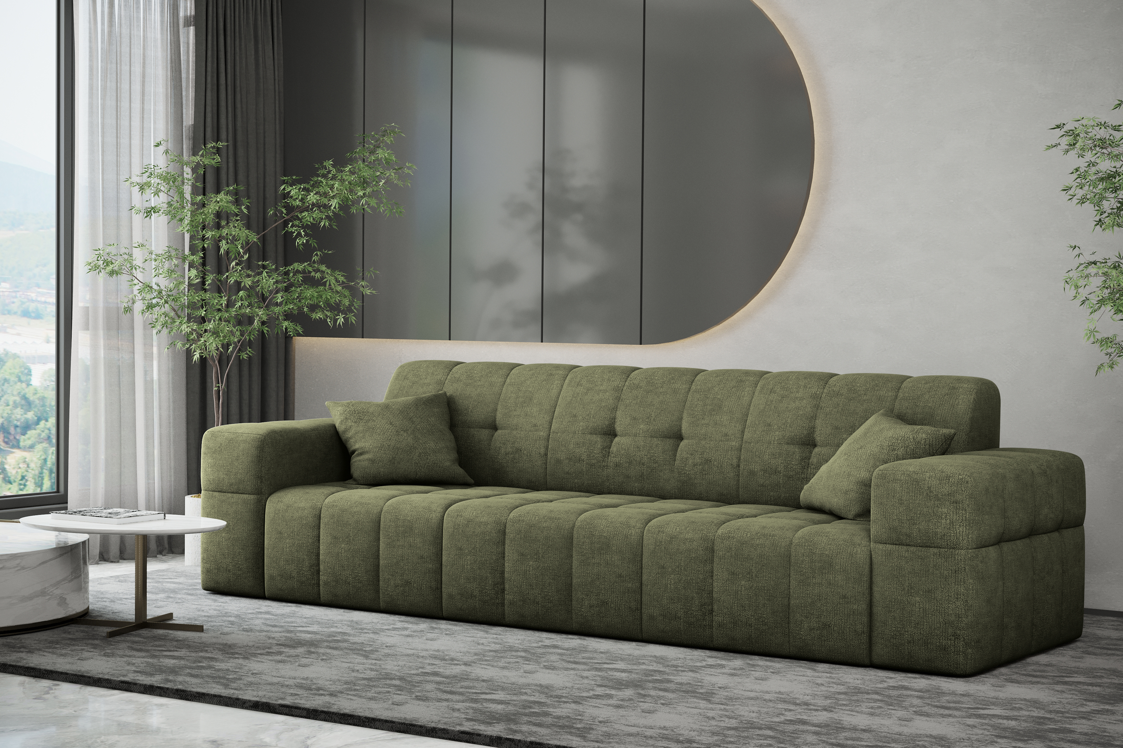 Sofa 3-Sitzer Balia oliv