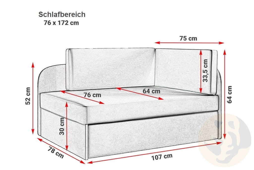 Sofa BAFI Maße
