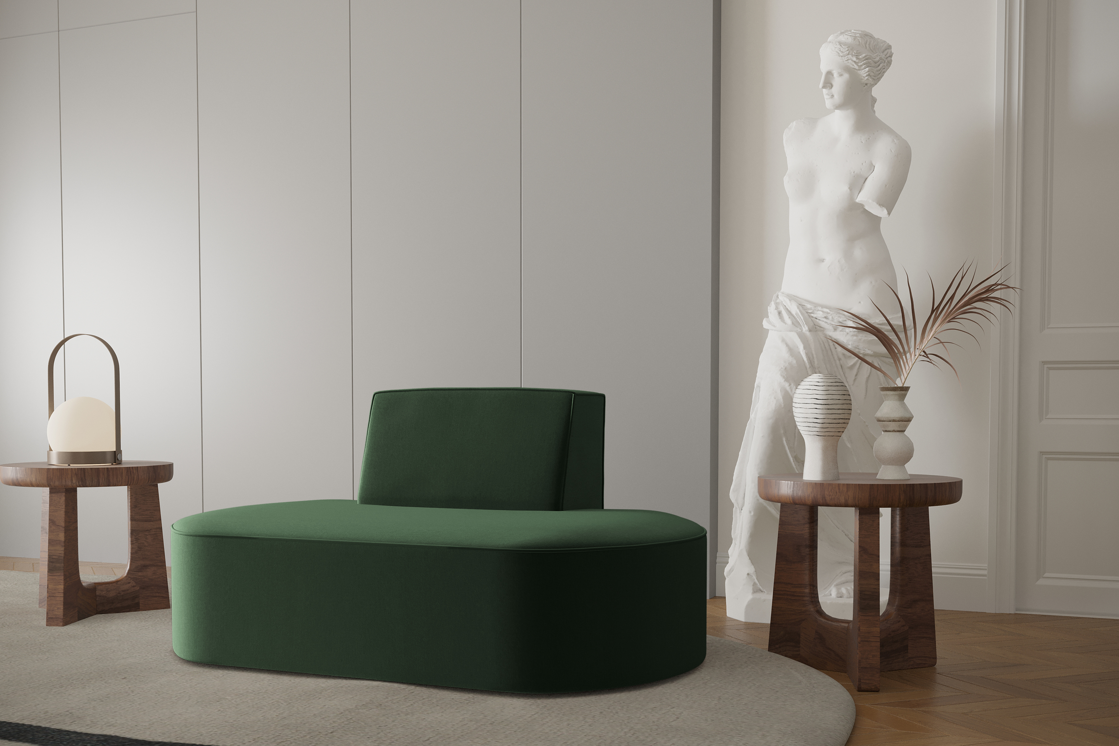 Sofa 1-Sitzer Dalia Green