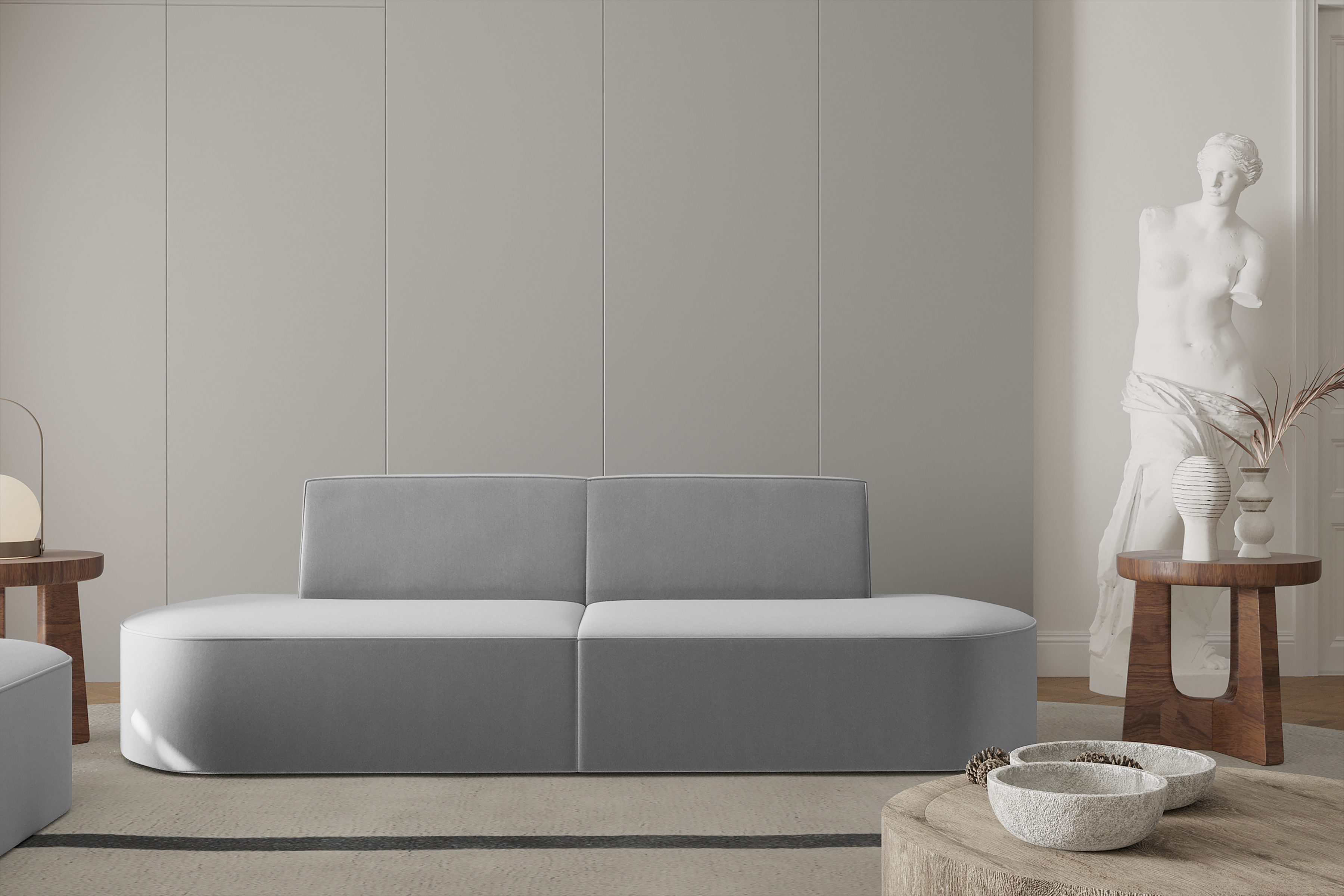 Sofa 2-Sitzer Dalia Grau