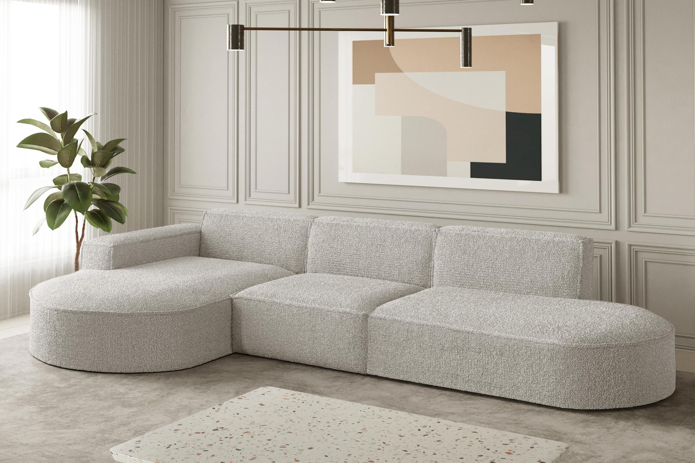 Ecksofa PARMA L PEARL