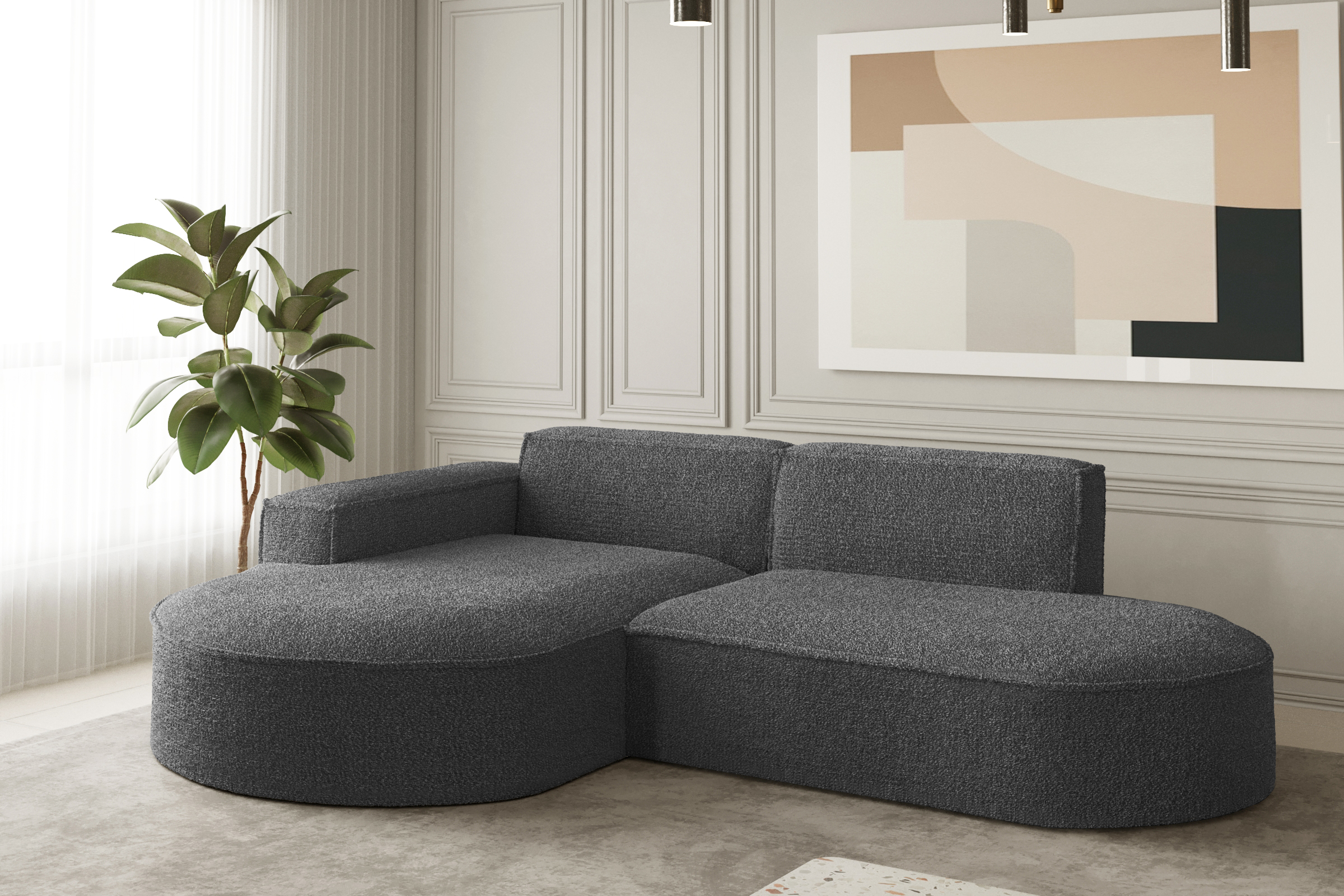 Ecksofa PARMA STUDIO GRAPHIT