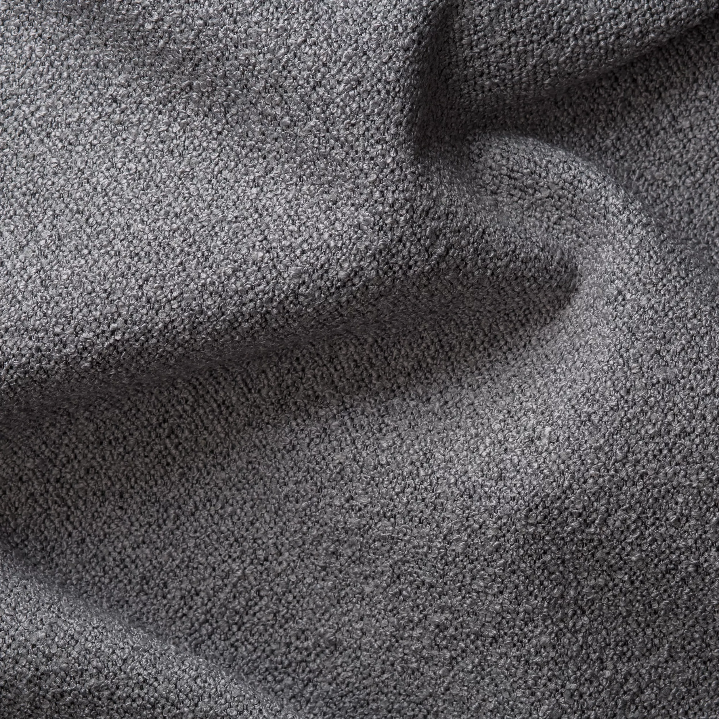 Hellgrau Ecksofa Stoff Loop